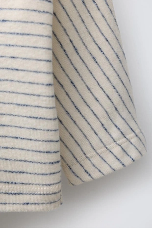 Ecru / Navy | 5767/608/066 - Zara Футболка в полоску