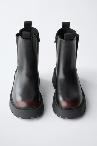 Ботинки с щетинкой- Заказать в России