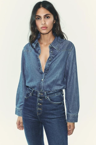 Джинсы Z.06 клеш с высокой посадкой- Заказать в России