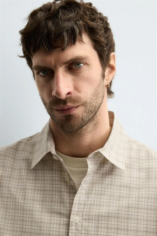 Рубашка поло в клетку- Заказать в России