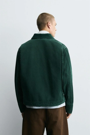 Укороченная джинсовая куртка- Заказать в России