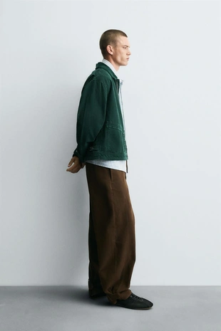 Укороченная джинсовая куртка- Заказать в России