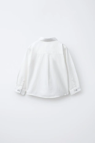 Купить Zara Однотонная рубашка с карманом