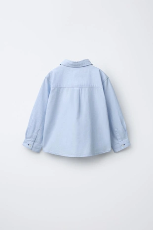 Купить Zara Однотонная рубашка с карманом