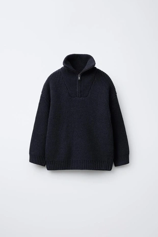 Свитер с застежкой-молнией- Заказать в России