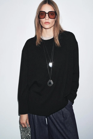 Шерстяной свитер оверсайз- Заказать в России