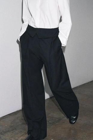 Брюки с отложным поясом из шерсти — ZW COLLECTION- Заказать в России