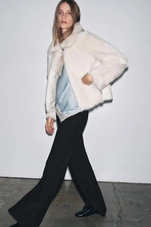 Брюки с высокой посадкой и застежкой-молнией — ZW COLLECTION- Заказать в России