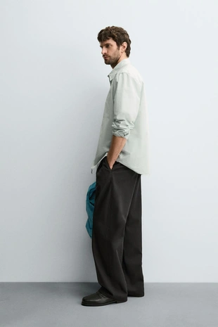 Рубашка RELAXED FIT из поплина- Заказать в России