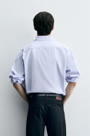 Рубашка оксфорд оверсайз- Заказать в России