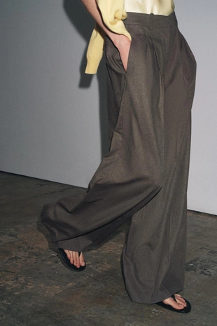 Широкие брюки с защипами — ZW COLLECTION