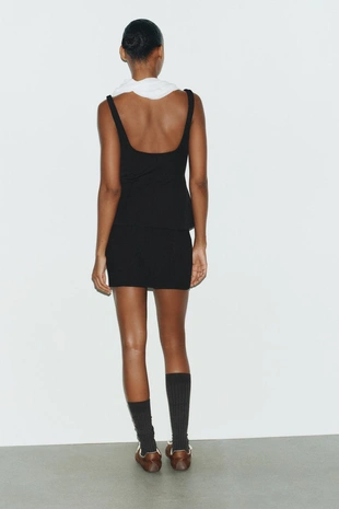 Топ с баской и молнией- Заказать в России