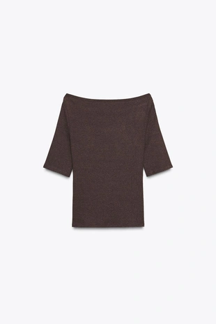 Футболка с вырезом «лодочка»- Заказать в России