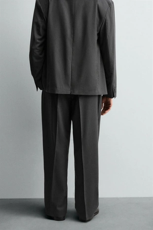 Anthracite grey | 5909/475/807 - Zara Брюки костюмные со складками