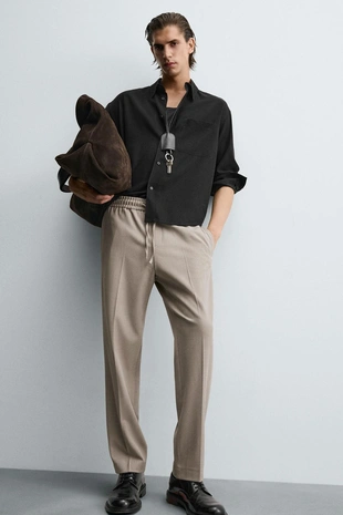 Брюки-джоггеры комфортной посадки- Заказать в России