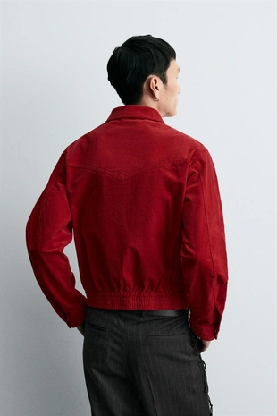 Куртка-рубашка BOXY FIT из вельвета- Заказать в России