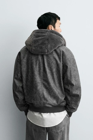 Бомбер REVERSIBLE искусственная кожа- Заказать в России