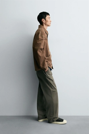 Куртка-рубашка из стираной ткани- Заказать в России