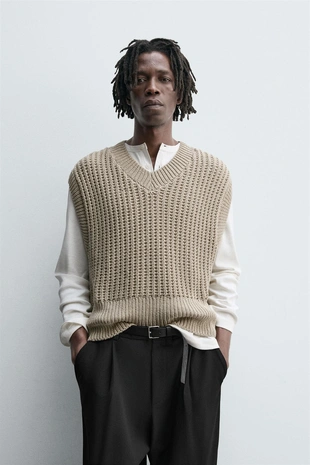 Жилет BOXY FIT из трикотажа- Заказать в России