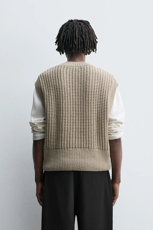 Жилет BOXY FIT из трикотажа- Заказать в России