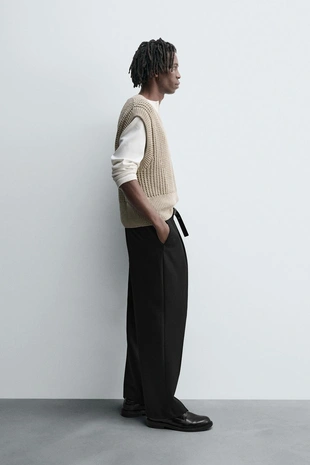 Жилет BOXY FIT из трикотажа- Заказать в России