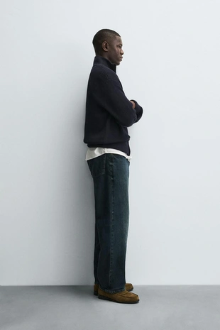 Кардиган платочной вязки на молнии- Заказать в России