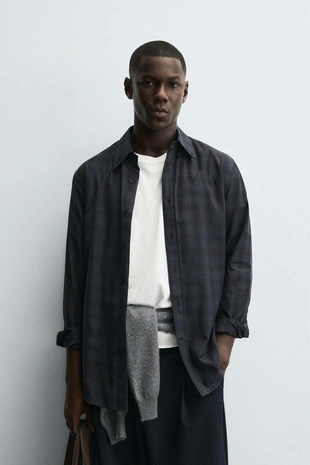 Рубашка CLASSIC FIT в клетку- Заказать в России