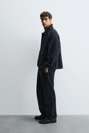 Джинсовая куртка с карманами- Заказать в России