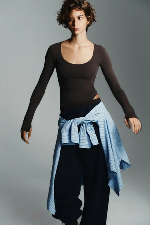 Боди с длинными рукавами- Заказать в России