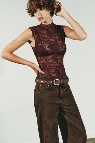 Кружевной топ- Заказать в России