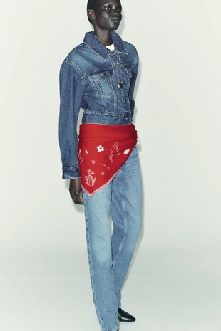 Макси-бандана с вышивкой- Заказать в России