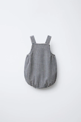 Купить Zara Комбинезон в клетку виши