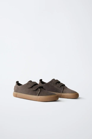 Купить Zara Кроссовки BAREFOOT из замшевой кожи