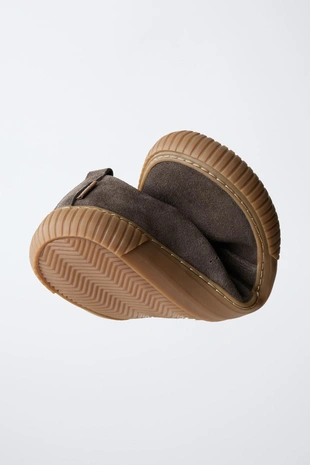 Brown | 4430/630/700 - Zara Кроссовки BAREFOOT из замшевой кожи