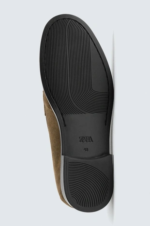 Кожаные лоферы с планкой- Заказать в России