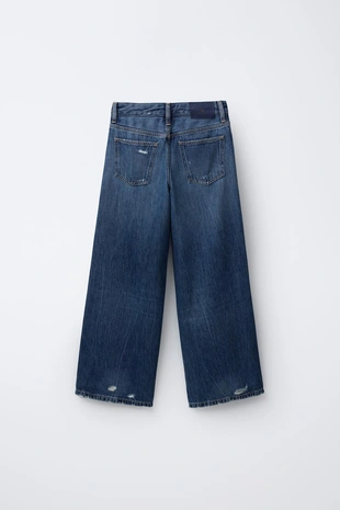 Купить Zara Джинсы WIDE LEG с разрезами