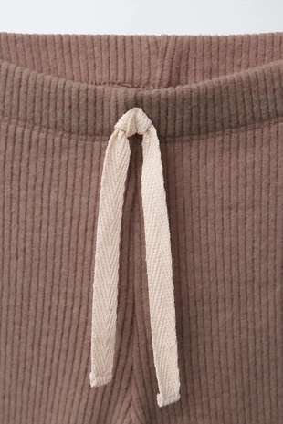 Комплект: толстовка в полоску и леггинсы в рубчик SOFT- Заказать в России