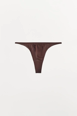 Трусы-танга из смесового шелка- Заказать в России