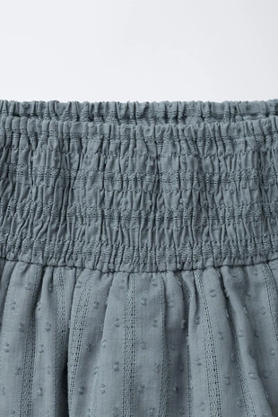 Юбка-шорты с оборками и кружевными вставками- Заказать в России