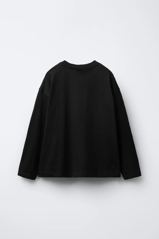 Black | 1887/771/800 - Zara Набор из двух однотонных футболок