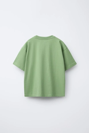 Купить Zara Однотонная футболка MEDIUM WEIGHT