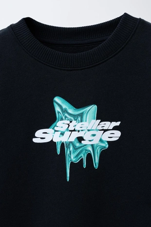 Толстовка с принтом «звезда»- Заказать в России