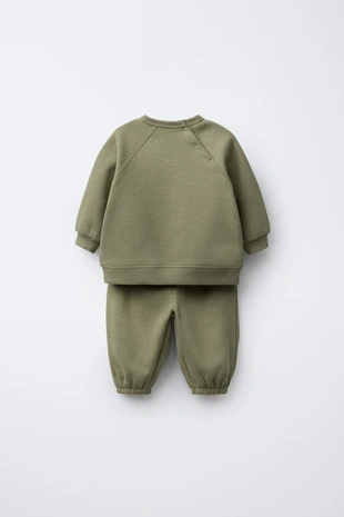 Купить Zara Комплект из толстовки и джоггеров с принтом