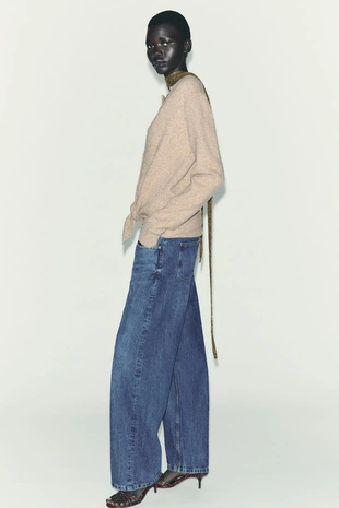 Вязаный кардиган с узлом- Заказать в России