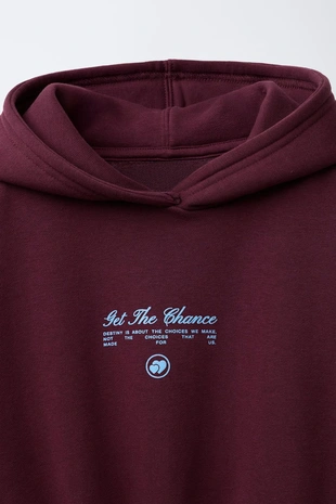 Худи JOGGING с надписью и капюшоном- Заказать в России