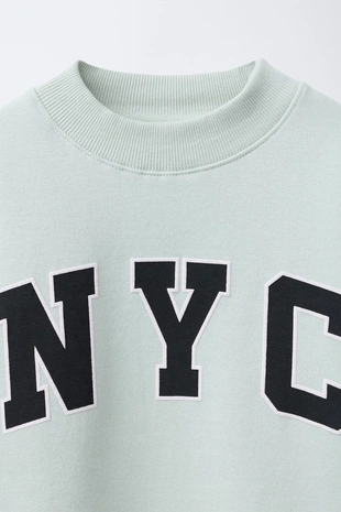 Толстовка с текстовым принтом- Заказать в России