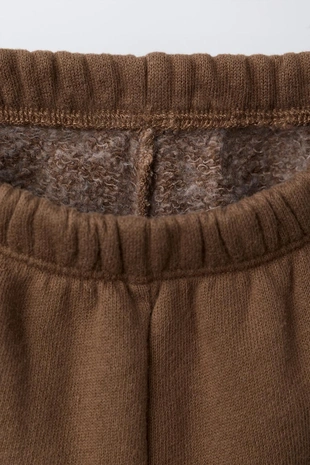 Brown | 6224/758/700 - Zara Брюки-джоггеры с этикеткой