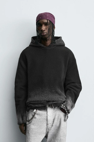 Свитер с принтом «брызги краски»- Заказать в России