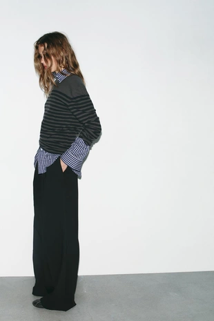 Брюки с защипами и клапанами- Заказать в России