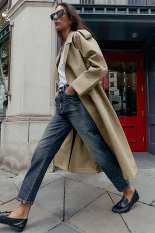 Плащ с поясом- Заказать в России